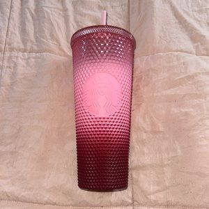 Pink gradient Starbucks cup